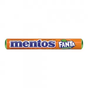 Bala Fanta Laranja Mentos Pacote 37,5g 14 Unidades