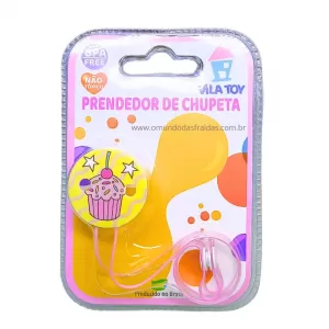 VILA TOY PRENDEDOR DE CHUPETA ROSA x 1