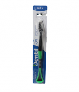 Esc Dentil 2 Em 1 C Limpador De Lingua Dura