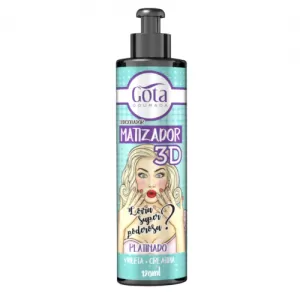 GOTA DOURADA CONDICIONADOR MATIZADOR 3D PLATINA 120 ML x 1
