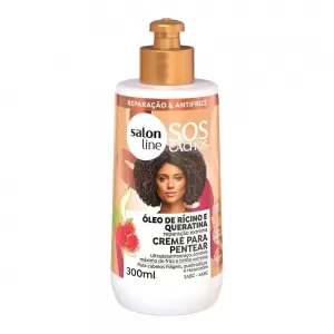 Creme de Pentear Salon Line S.O.S Cachos Rícino e Queratina 300ml