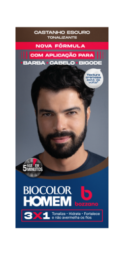 Tint.Biocolor Bozzano Kit Homem Castanho Escuro