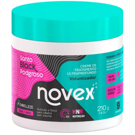 Cr Trat Novex Santo Black 210Gr