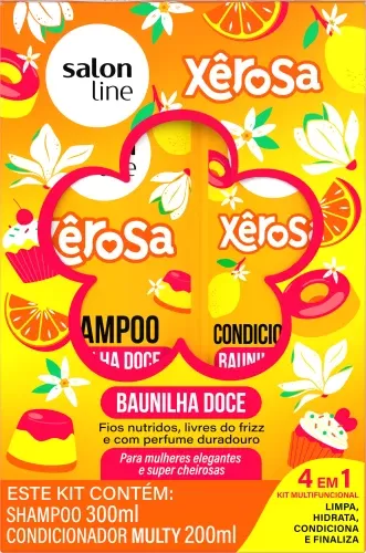 Kit Salon Line Sh 300Ml+Cond 200Ml Xerosa Baunilha Doc