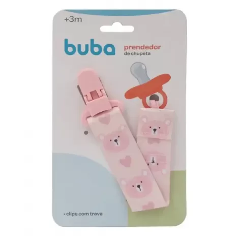 BUBA MOAS PRENDEDOR DE CHUPETA URSINHO ROSA PR-CHU BL X 1UN