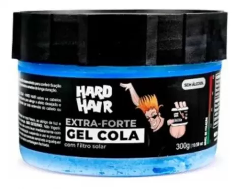 Gel Fix Hard Hair Cola Azul 300Gr