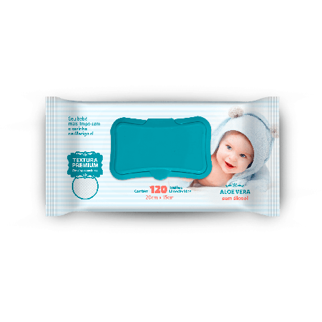 Toalha Umed Marigold Aloe Vera Azul 120 Un