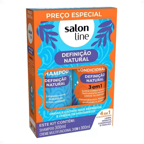Kit Salon Line+Cr Mult 300Ml Definicao Natural *