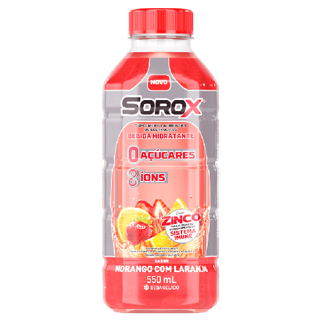 Sorox Morango Com Laranja 550Ml