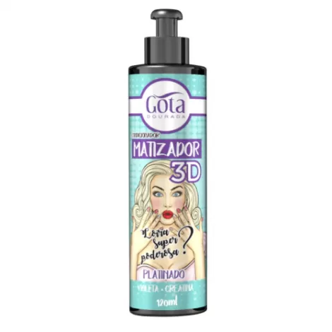 GOTA DOURADA CONDICIONADOR MATIZADOR 3D PLATINA 120 ML x 1