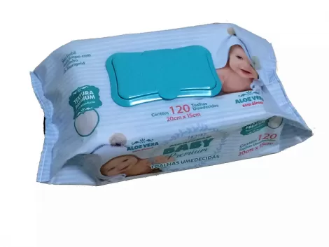 Toalha Umed Marigold Baby Azul 120 Unid