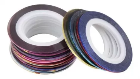 Make Fio De Ouro Adesivo Unha