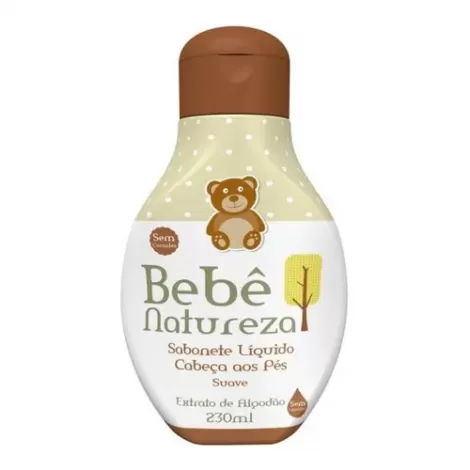 Sabonete Infantil Liq Bebe Natureza Cabeça Aos Pes 230 Ml