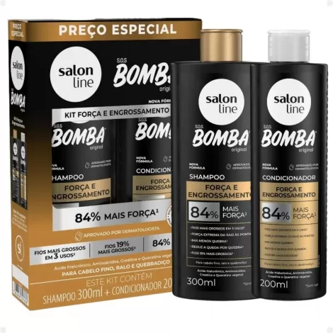 Kit S.Line Sos Bomba Forca E Engrossador Sh E Cond